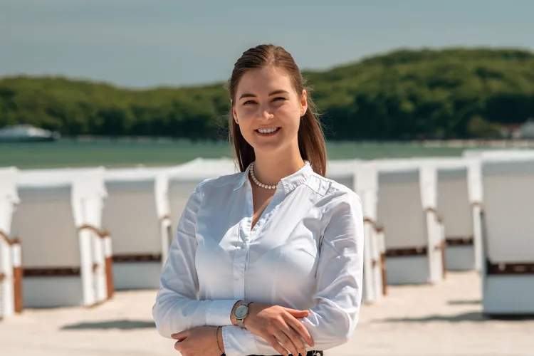 Varvara Matatzova, F&B operations manager at Rugard Thermal Strandhotel on Binz beach