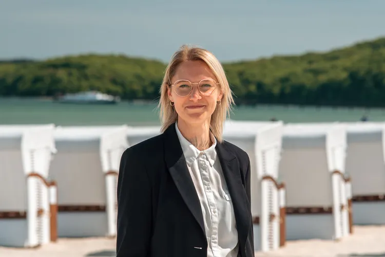 Caroline Schumacher, HR supervisor at Rugard Thermal Strandhotel on Binz beach
